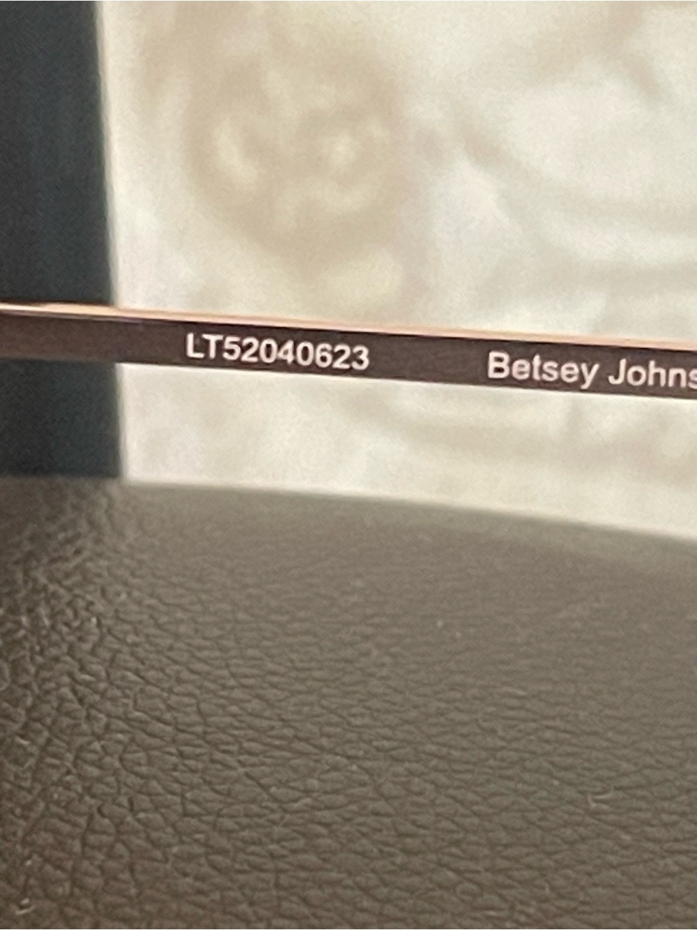 Betsey Johnson Gold Aviator Sunglasses with Pink Reflective Lenses - Picture 6 of 7